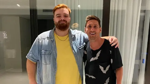 Ibai Llanos y Lionel Messi