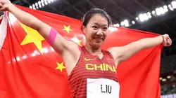 Liu Shiying ganó la final del Lanzamiento de Jabalina femenino.