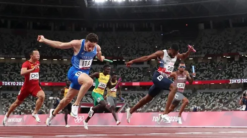 Filippo Tortu vence a Mitchell-Blake para darle el oro a Italia.