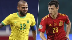 Brasil vs. España por la final de fútbol masculino en los Juegos Olímpicos. (Getty Images)