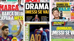 Portadas europeas tras el divorcio Barcelona-Messi.