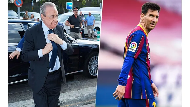 Florentino Pérez le sacaría provecho al tema Leo Messi.