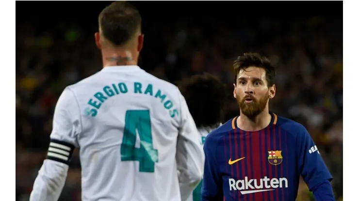 Lionel Messi y Sergio Ramos en uno de sus duelos Barcelona vs Real Madrid