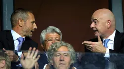 Aleksander Ceferin y Gianni Infantino, presidentes de UEFA y FIFA.