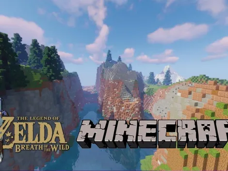 Fanático recrea el mapa de Zelda: Breath of the Wild en Minecraft