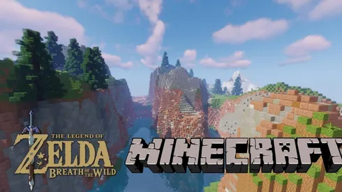 Fanático recrea el mapa de Zelda: Breath of the Wild en Minecraft