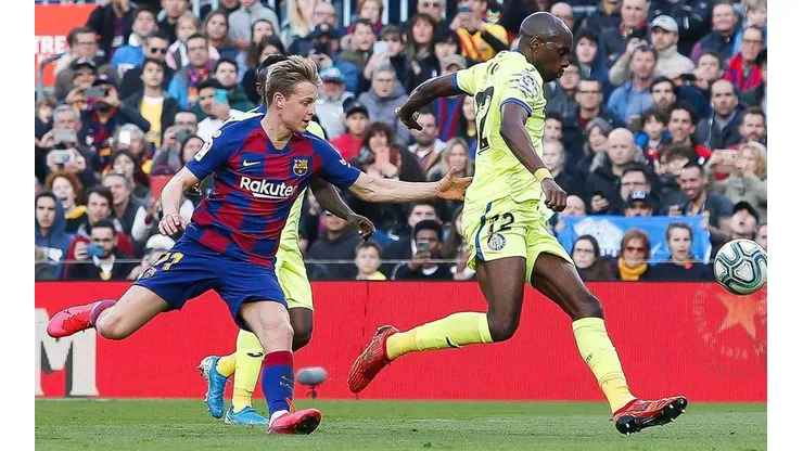 Partido entre Barcelona y Getafe, con público, antes de la pandemia.