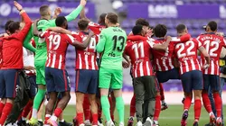 Atlético de Madrid en festejo del título de Liga 20/21.