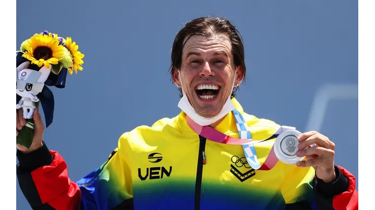 Daniel Dhers se llevó la plateada en Ciclismo BMX Freestyle.
