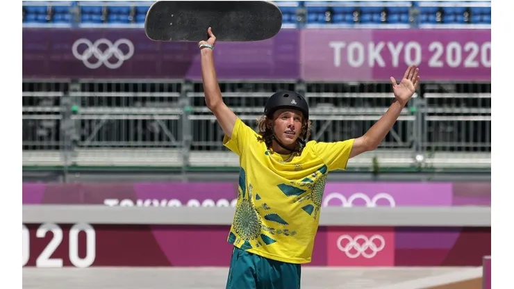 El australiano Keegan Palmer es el primer campeón olímpico del Skateboarding Park masculino.