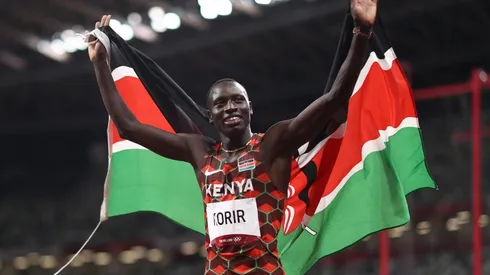 Emmanuel Korir, ganador de los 800 metros en Tokio.