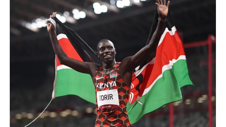 Emmanuel Korir, ganador de los 800 metros en Tokio.