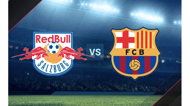 Red Bull Salzburgo vs. Barcelona por un amistoso internacional.