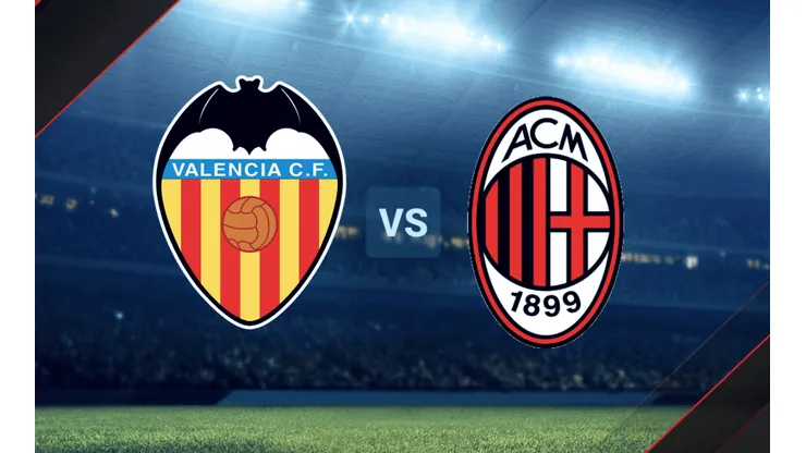 Valencia vs. Milan se enfrentan por un amistoso.