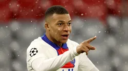 Kylian Mbappé celebrando uno de sus goles en PSG.