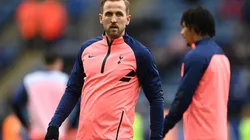 Harry Kane durante un calentamiento con Tottenham.