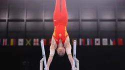 Zou Jingyuan se despide de Tokio 2020 con una dorada y la mejor puntuación de toda la gimnasia en el evento.