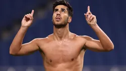Marco Asensio celebra su gol ante Japón