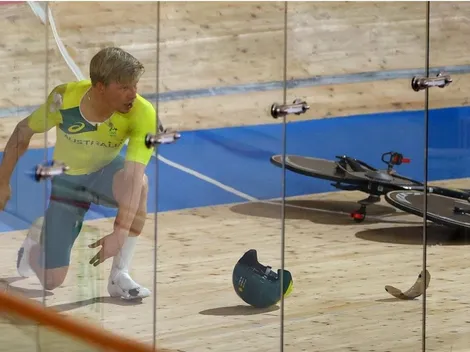 Duro accidente: Así fue la caída de un ciclista australiano