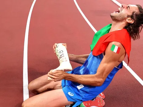 La historia detrás del yeso de Gianmarco Tamberi