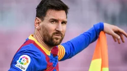 Lionel Messi durante uh encuentro con Barcelona.