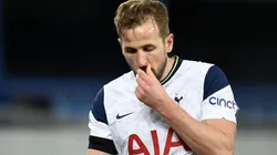Harry Kane durante un encuentro con Tottenham.