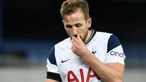Harry Kane durante un encuentro con Tottenham.
