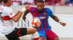 Momento del gol de Memphis.