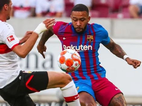 Golazo de pintura de Memphis Depay en el triunfo de Barcelona sobre Stuttgart
