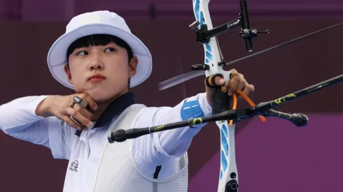 La surcoreana An San, tricampeona olímpica de Tiro con Arco en Tokio 2020