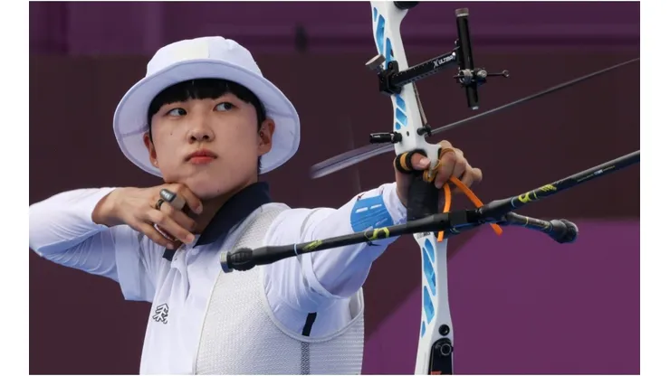 La surcoreana An San, tricampeona olímpica de Tiro con Arco en Tokio 2020
