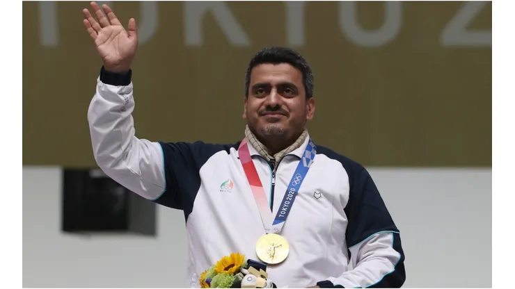 Javad Foroughi, el campeón olímpico de Tiro que fue acusado de terrorismo.