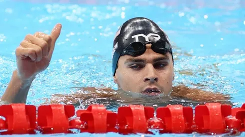 El nadador estadounidense Michael Andrew se niega a usar cubrebocas.