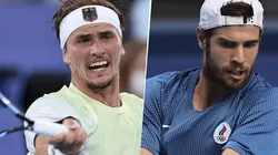 Alexander Zverev vs. Karen Khachanov por los Juegos Olímpicos Tokio 2020 (Foto: Getty Images).
