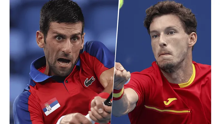 Novak Djokovic vs. Pablo Carreño Busta por la medalla de bronce de los Juegos Olímpicos Tokio 2020 (Foto: Getty Images).