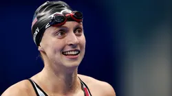 Katie Ledecky, tras ganar la medalla de plata para Estados Unidos en 4×200 metros libre.