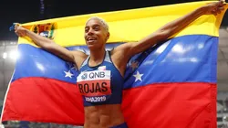 Yulimar Rojas va por todo en el salto triple.