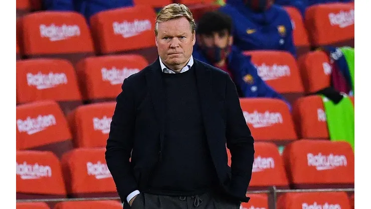 Ronald Koeman en dirección del Barcelona.