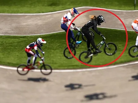 La impresionante caída de una bicicrosista neozelandesa en plena manga de BMX