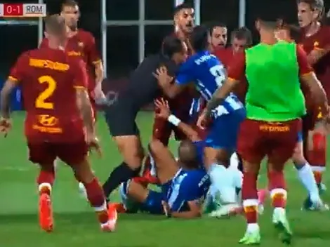 Pepe no olvida su esencia, le entró fuerte a Mkhitaryan y casi hay batalla en un amistoso