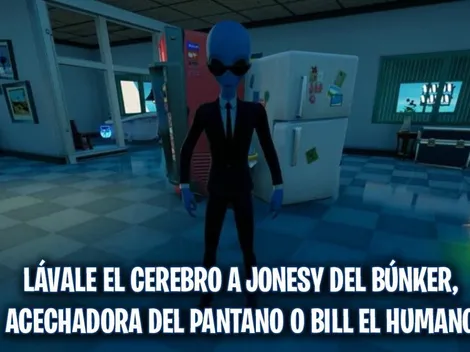 Fortnite: Ubicaciones de Jonesy del búnker, Acechadora del pantano o Mariano el humano