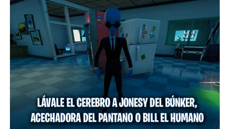 Fortnite: Ubicaciones de Jonesy del búnker, Acechadora del pantano o Mariano el humano