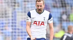Harry Kane celebra uno de sus goles en Tottenham.