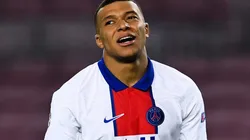 Kylian Mbappé durante un encuentro con PSG.