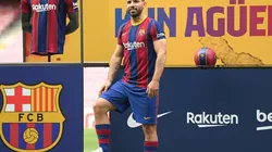 Presentación de Sergio Agüero con Barcelona.