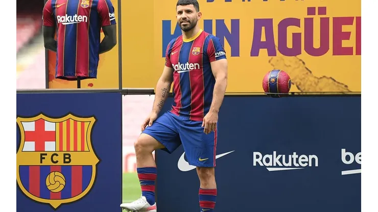 Presentación de Sergio Agüero con Barcelona.