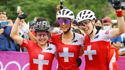 Suiza consiguió el 1-2-3 en la prueba de cross country femenino.