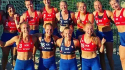Mujeres del equipo de balonmano de Noruega.