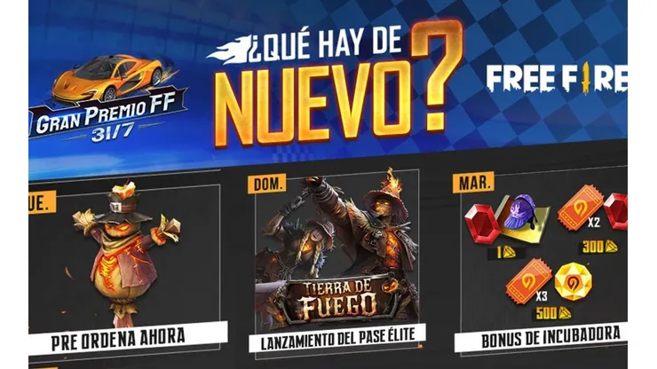 Free Fire revela el nuevo Pase Élite "Tierra de Fuego" en su Agenda Semanal