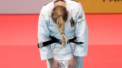 Martyna Trajdos en el tatami de judo.